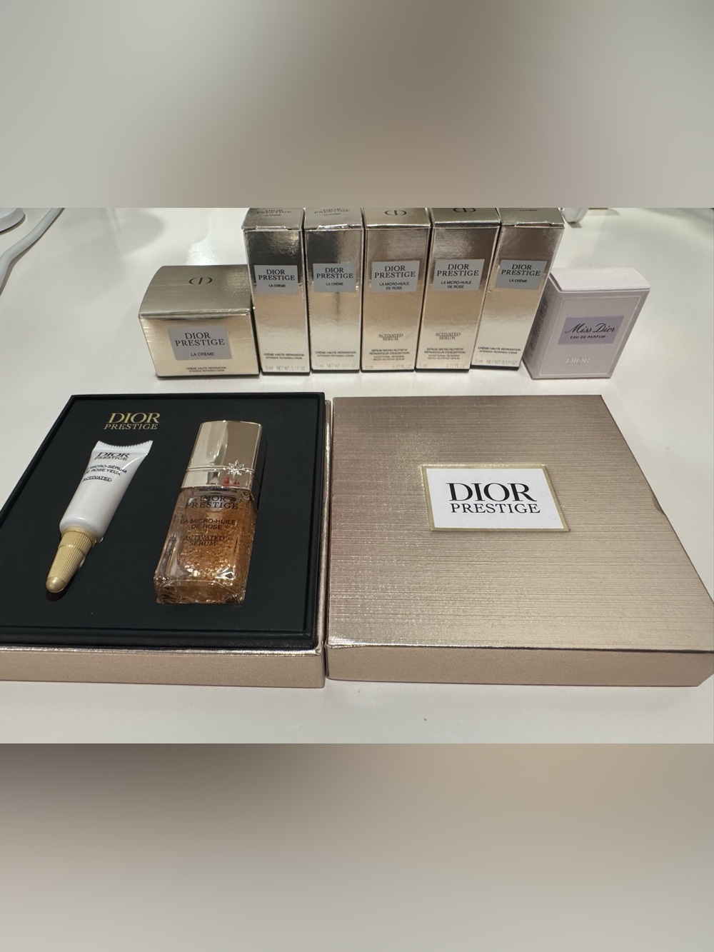 Dior Prestige Women's Serum, Cream and Miss Dior deluxe samples. New & unused.